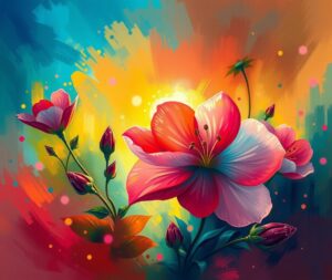 A Spectrum of Vibrant Natural Colors – free AI stock image