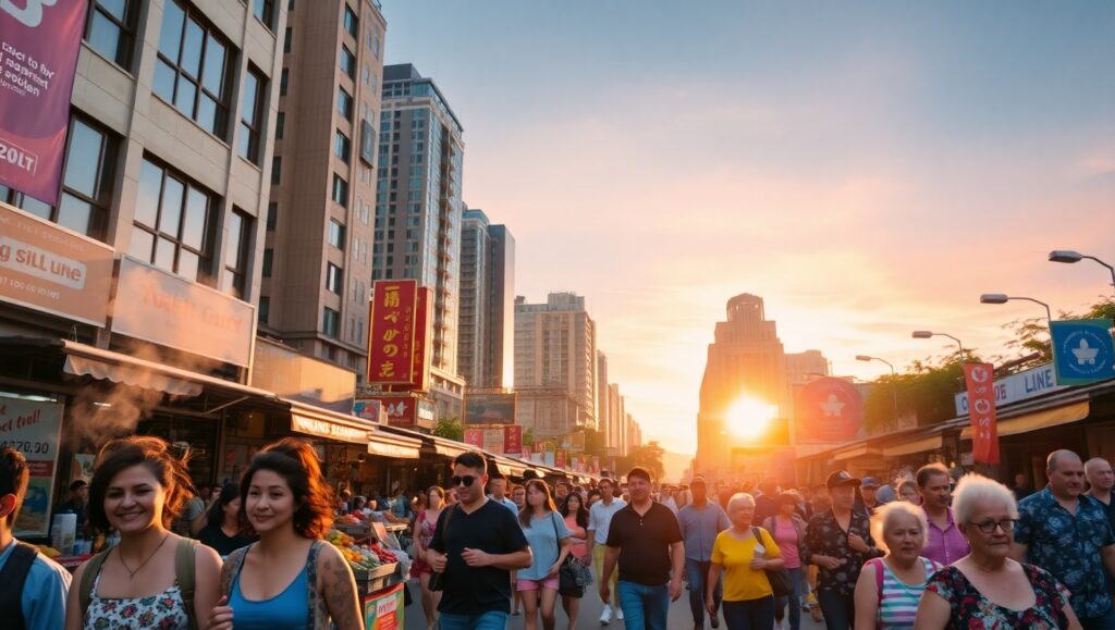 Sunset Vibes on City Streets – free AI stock image