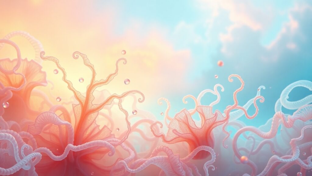 Surreal Biomorphic Landscape – free AI stock image