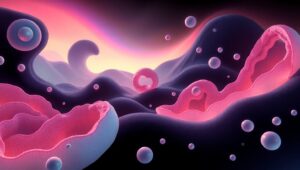 Surreal Biomorphic Landscape O39 – free AI stock image