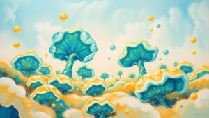 Surreal Biomorphic Landscape of Dreams – free AI stock image