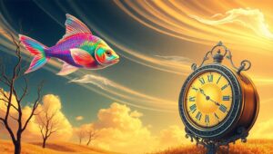 Surreal Dreams of Flying Fish – free AI stock image