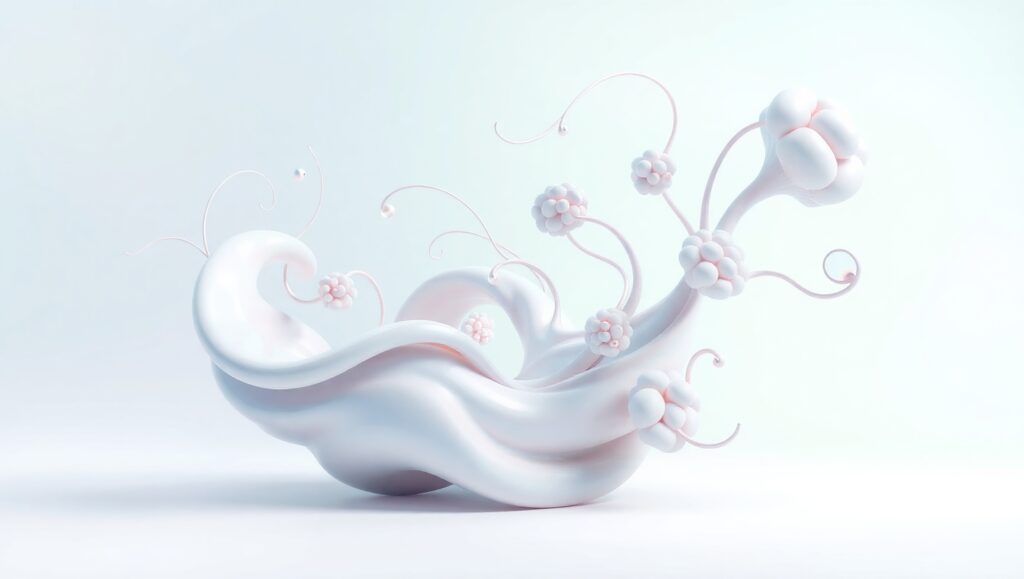 Surreal Organic Flow of Life – free AI stock image