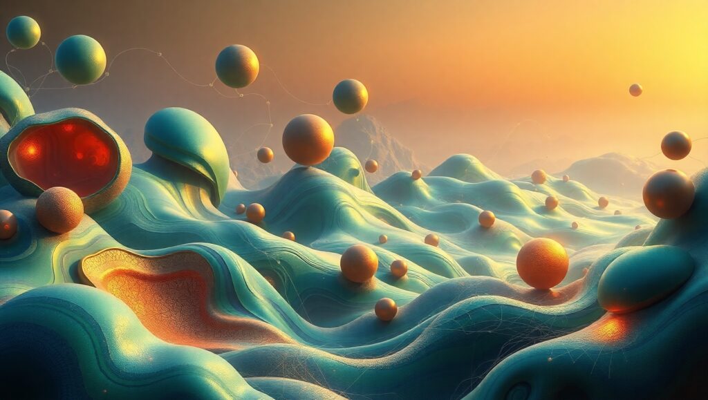 Surreal Organic Forms in Nature – free AI stock image