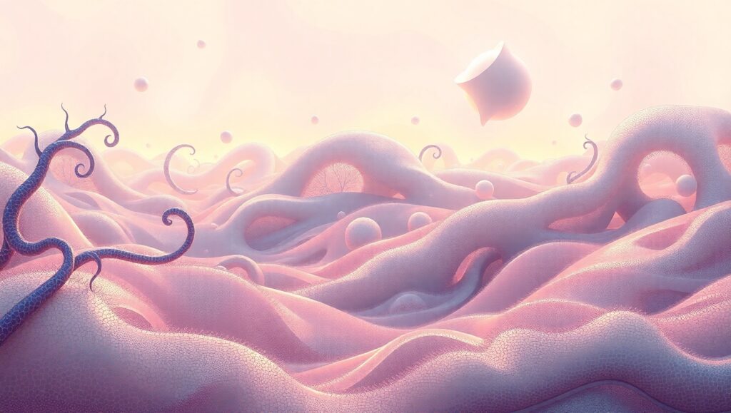 Surreal Organic Fusion Landscape – free AI stock image