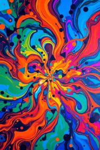 Swirling Colors in Abstract Harmony – free AI stock image