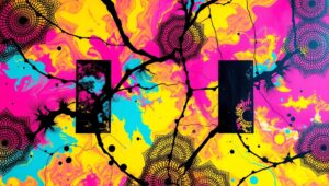 Swirling Colors in Abstract Harmony 2GL – free AI stock image