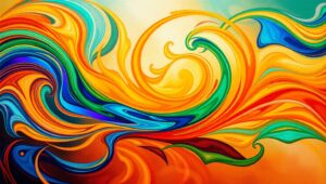 Swirling Colors of Abstract Dreams – free AI stock image