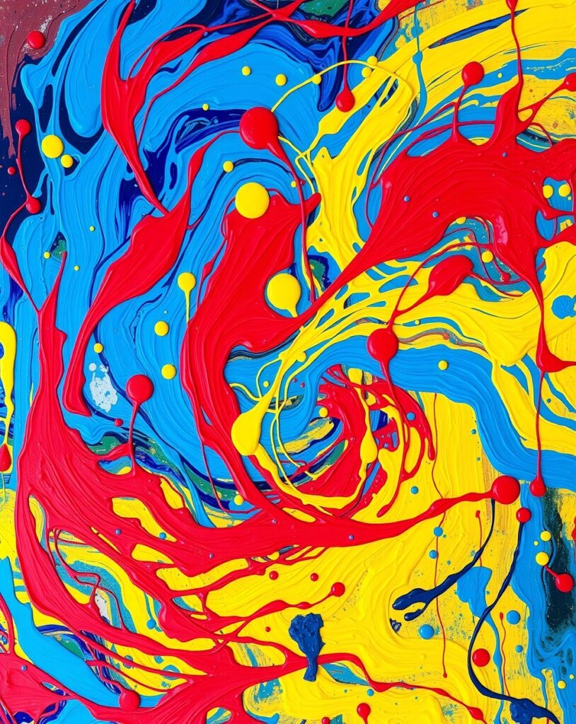 Swirling Colors of Abstract Expression – free AI stock image
