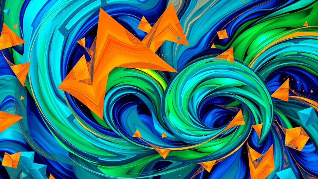 Swirling Emotions in Abstract – free AI stock image