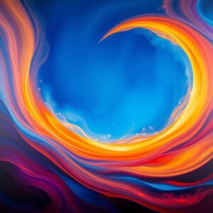 A Symphony of Bright Colorful Waves – free AI stock image
