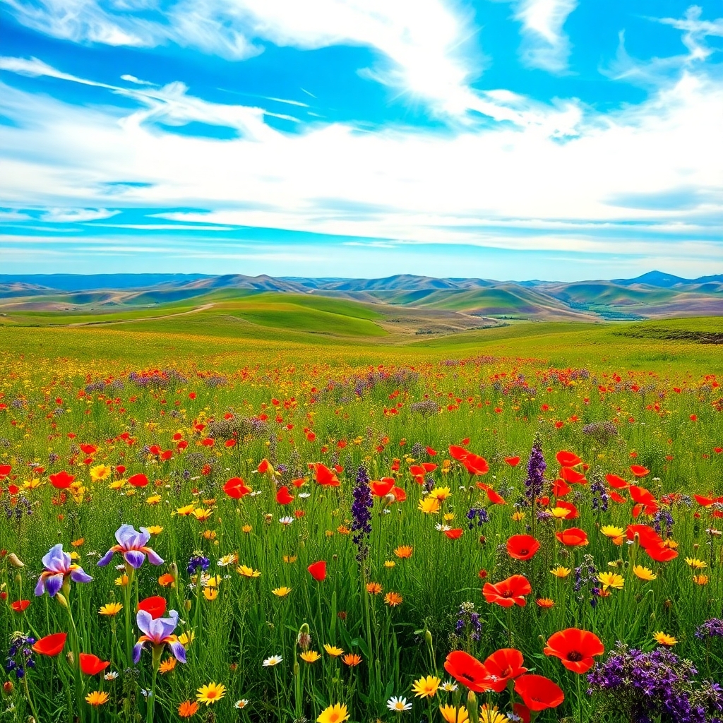 A Symphony of Colorful Nature – free AI stock image