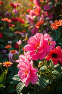 A Symphony of Colorful Spring Flowers – free AI stock image