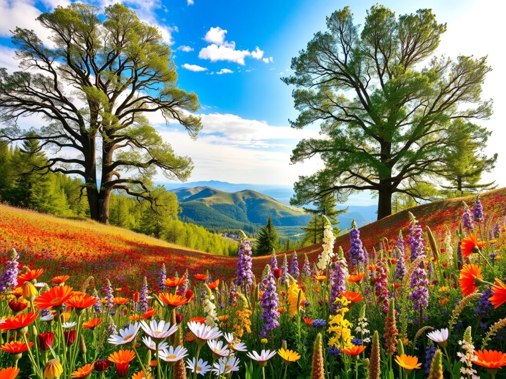 A Symphony of Colors in Nature – free AI stock image