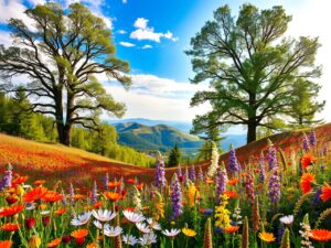 A Symphony of Colors in Nature – free AI stock image