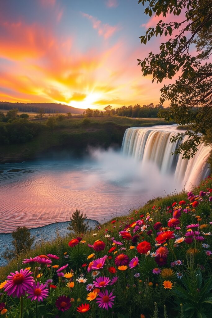 A Symphony of Colors in Nature’s Palette – free AI stock image