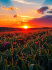 A Symphony of Colors in Nature’s Palette – free AI stock image