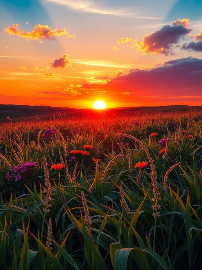 A Symphony of Colors in Nature’s Palette – free AI stock image