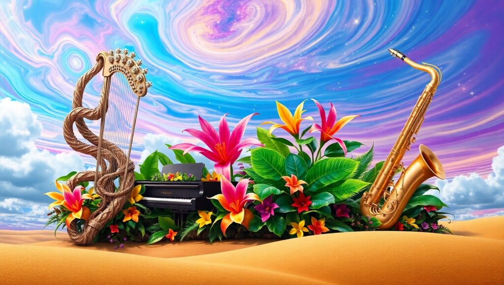 Symphony of Nature and Dreams – free AI stock image