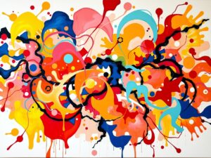 A Symphony of Vibrant Colors and Patterns – free AI stock image