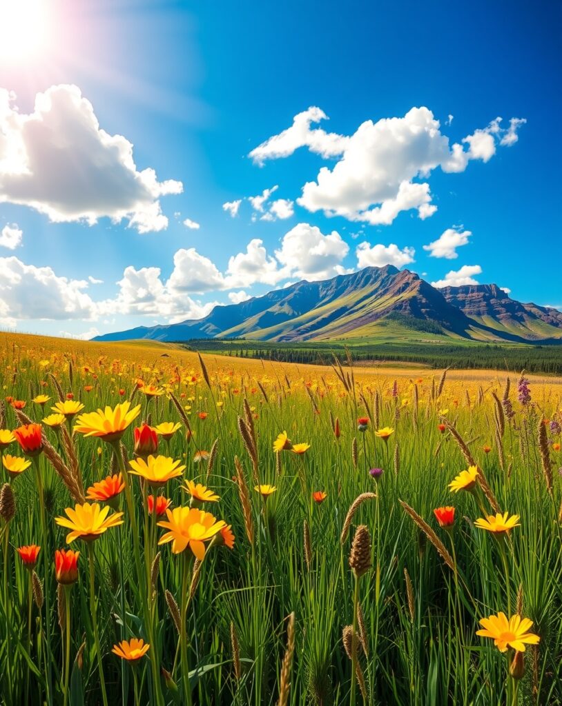 A Symphony of Vibrant Colors in Nature – free AI stock image