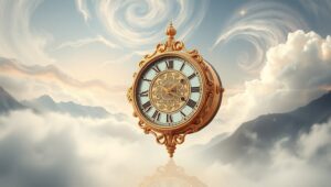 The Dream of Time’s Embrace – free AI stock image