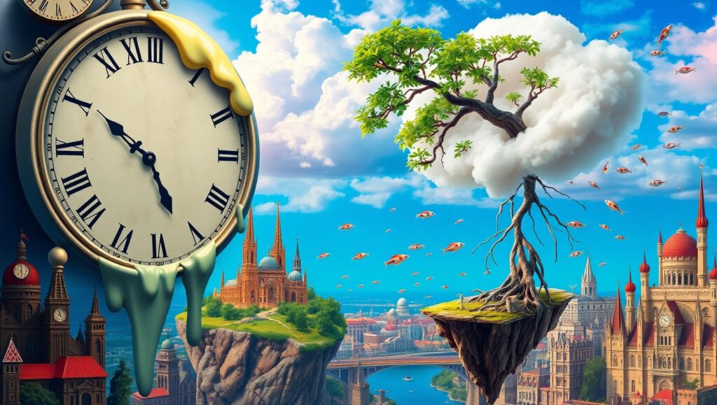 The Dreamscape of Time – free AI stock image
