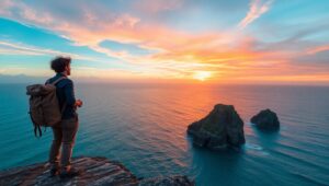 The Edge of the World – free AI stock image