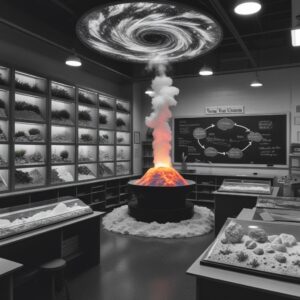 The Enchanted Classroom of Natural Phenomena – free AI stock image