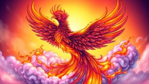 The Fiery Phoenix Tattoo – free AI stock image
