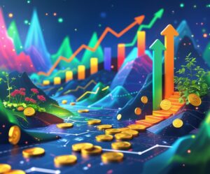 The Growth of Investment Over Time – free AI stock image