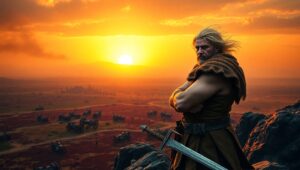 The Horizon of Valor – free AI stock image
