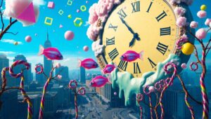 Time and Dreams Collide – free AI stock image