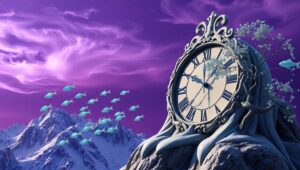 Time and Nature Collide – free AI stock image