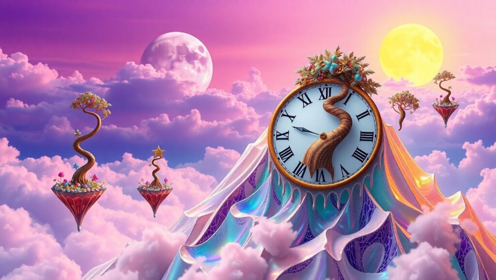 Time and Nature Collide – free AI stock image