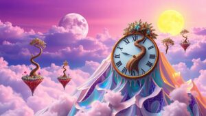 Time and Nature Collide – free AI stock image