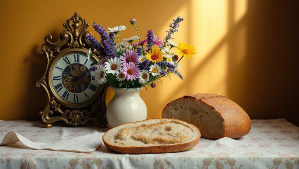 Timeless Beauty in Still Life – free AI stock image