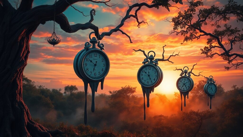 Timelessness in a Surreal Landscape – free AI stock image