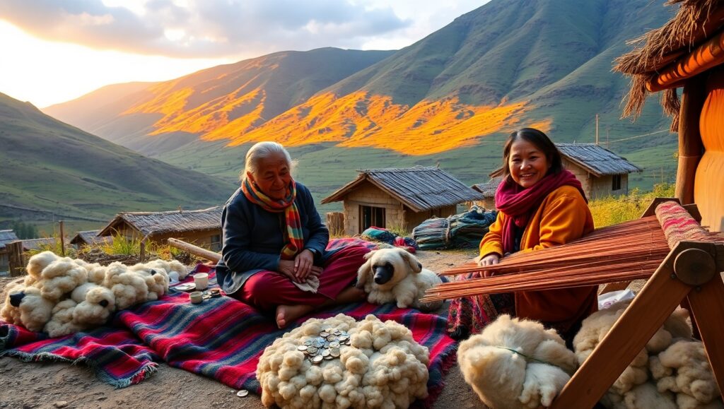Traditions of the Andes Mountains – free AI stock image
