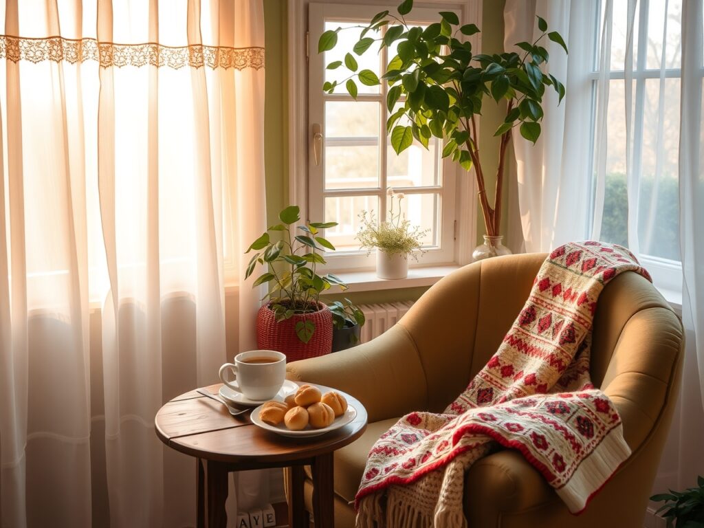 Tranquil Morning Routine in a Cozy Home – free AI stock image