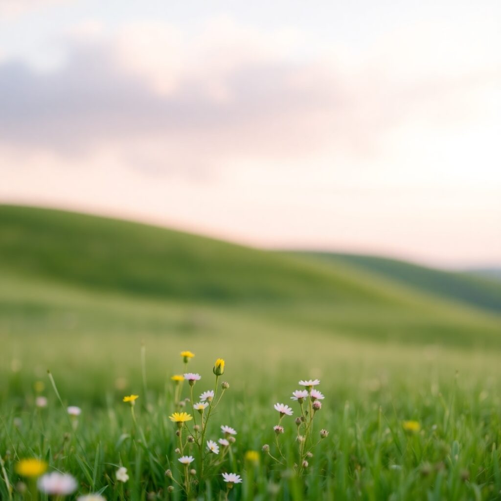 Tranquil Nature Background with Soft Colors – free AI stock image