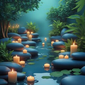 Tranquil Spa Retreat with Soothing Elements – free AI stock image
