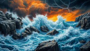 Turbulence of the Soul – free AI stock image
