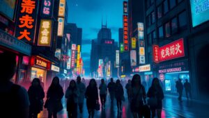 Twilight City Dreams – free AI stock image