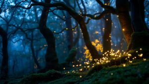 Twilight Forest of Dreams – free AI stock image