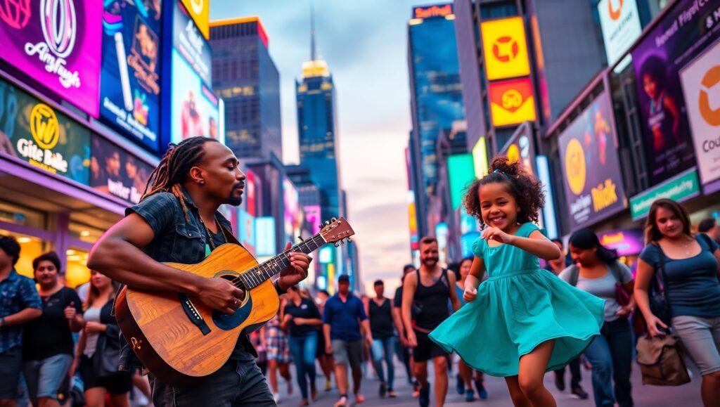 Twilight in the Urban Jungle – free AI stock image
