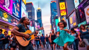 Twilight in the Urban Jungle – free AI stock image