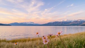 Twilight Serenity in Nature – free AI stock image