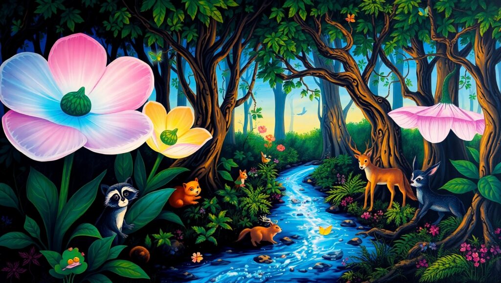 Twilight Whispers in the Forest – free AI stock image