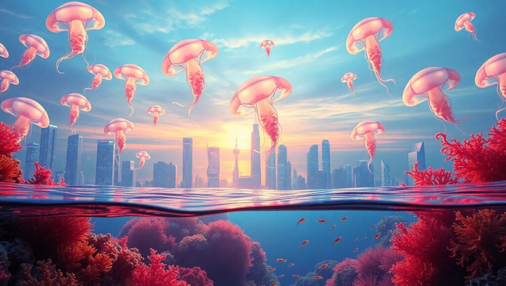 Underwater City Dreams – free AI stock image